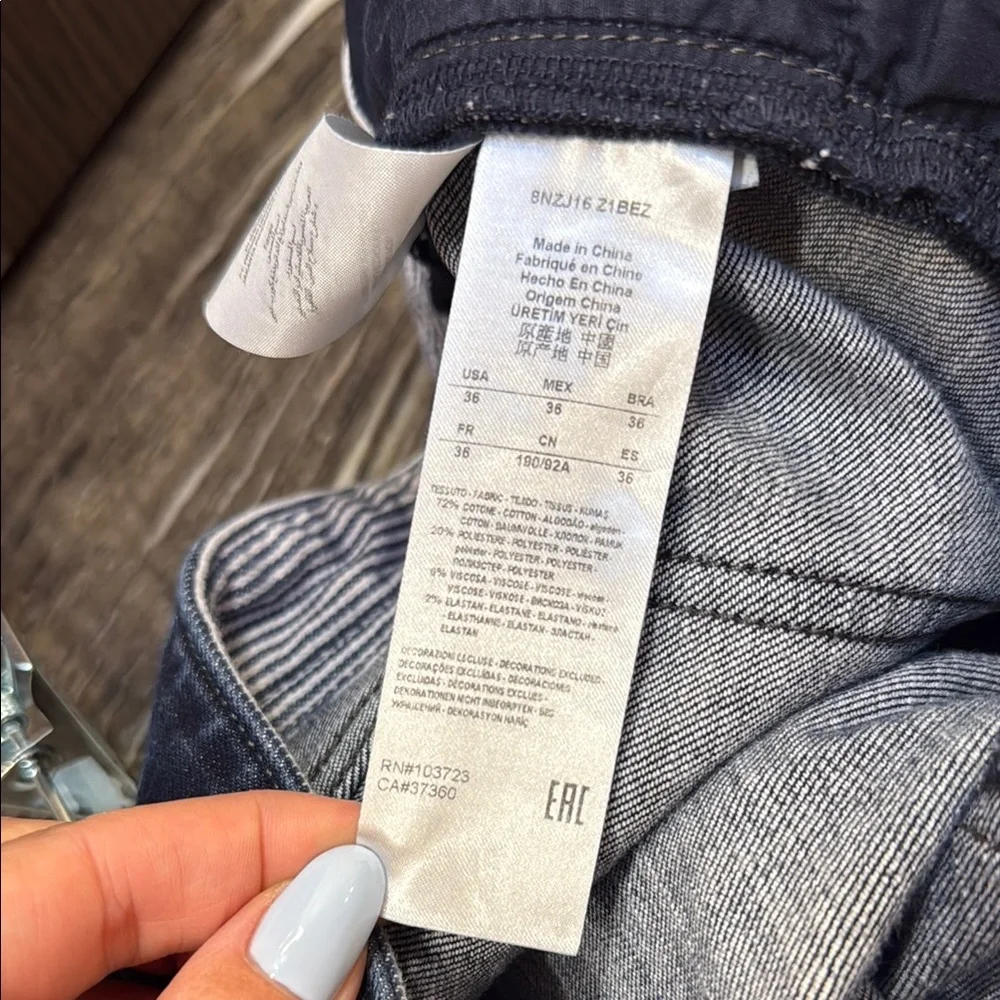 Armani Exchange Blue Straight Jeans